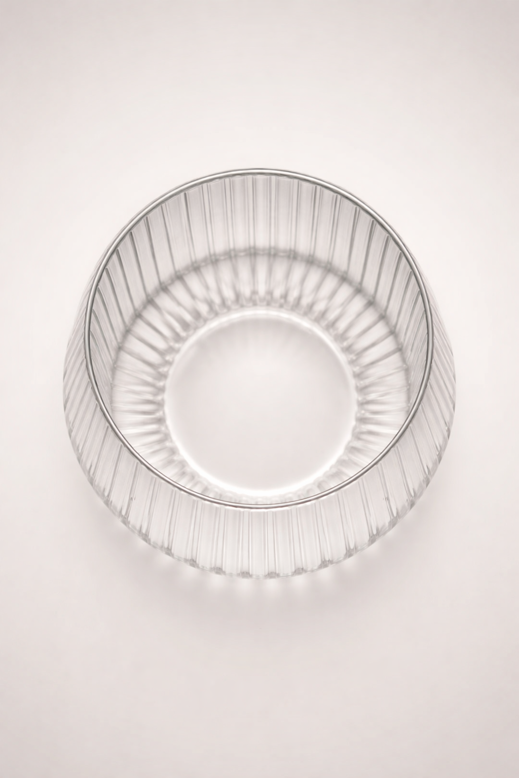 Tritan glas — sett uppifrån